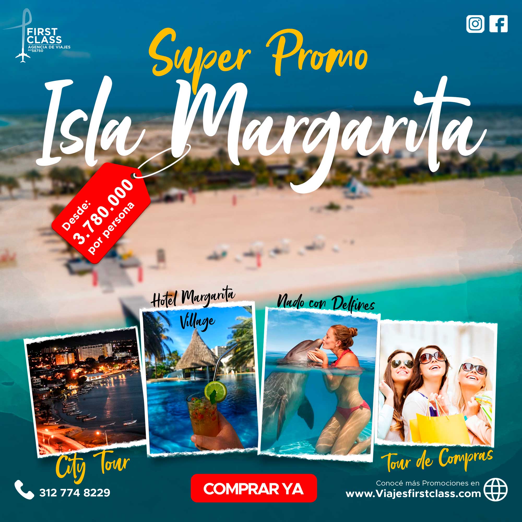 Visita Islas Margarita con Viajes First Class